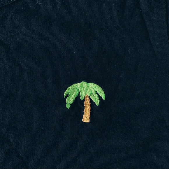 Aritzia Sunday Best Palm Tree Black Top - Picture 6 of 6